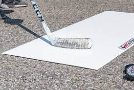 Плоская площадка для тренировок по хоккею с шайбой из HDPE